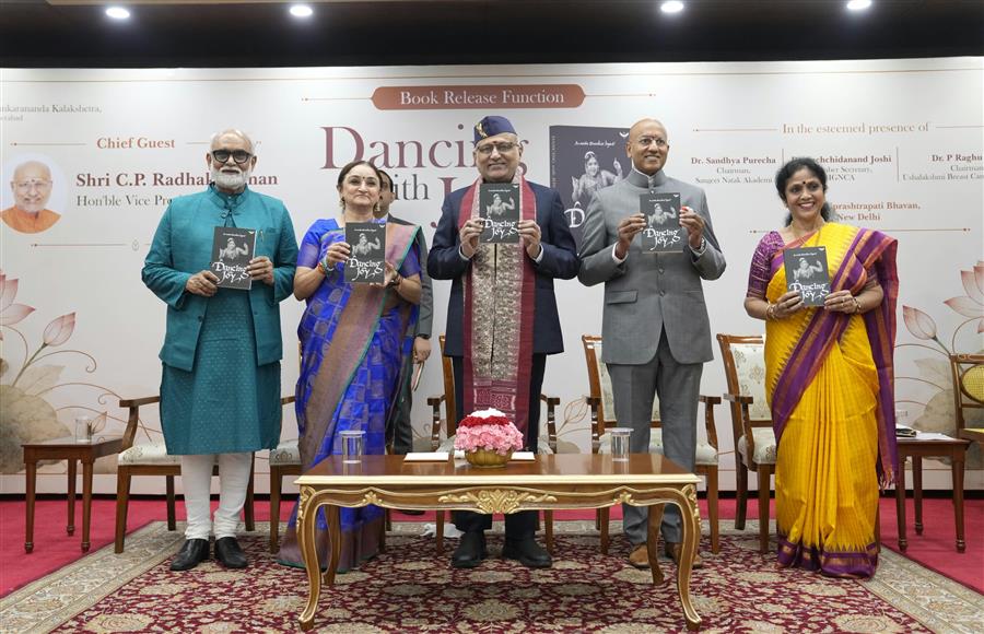 Vice-President Shri C. P. Radhakrishnan Releases ‘Dancing with Joy’, an Inspirational Memoir by Dr. Ananda Shankar Jayant