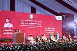 President Smt. Droupadi Murmu Addresses First Convocation Ceremony of AIIMS Rajkot