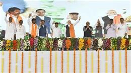 Prime Minister visits Karnataka, inaugurates Sri Guru Bhairavaikya Mandira and shares glimpses of visit