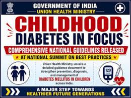 Union Health Ministry Releases Comprehensive Guidance Document on Diabetes Mellitus in Children at National Summit on Best Practices