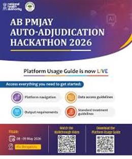 National Health Authority to Host Grand Finale and Showcase of AB PM-JAY Auto-Adjudication Hackathon on May 8–9, 2026 at IISc Bengaluru in Collaboration with IndiaAI Mission and IISc