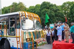 Administrator Flags Off 40 New CTU Interstate Buses
