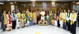 Governor of Tripura interacts with student delegation under Yuva Sangam Phase VI