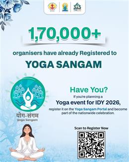 Yoga Sangam Portal Emerges as Digital Backbone of IDY 2026 With Over 1.7 Lakh Organisers Registered