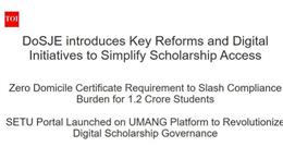 DoSJE introduces Key Reforms and Digital Initiatives to Simplify Scholarship Access