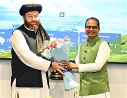 Union Minister Shri Shivraj Singh Chouhan holds bilateral meeting with Afghanistan’s Minister of Agriculture, Irrigation and Livestock H.E. Mawlawi Ataullah Omari to deepen India-Afghanistan agricultural cooperation