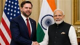 Prime Minister Narendra Modi receives a telephone call from the US Vice President 