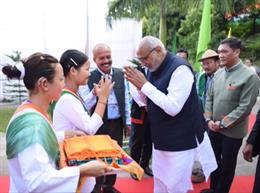 Vice-President Shri C. P. Radhakrishnan visits Donyi-Polo Mission School for Specially Abled Children in Itanagar