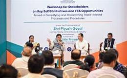 Union Minister Shri Piyush Goyal Interacts with Industry Stakeholders on Ease of Doing Business, FTA Opportunities and Trade Reforms Workshop