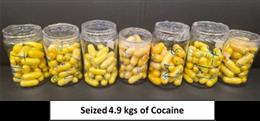 DRI seizes around 7 kg amphetamine, 5 kg cocaine and 3.5 kg heroin in three operations as it intensifies crackdown on drug trafficking; 5 arrested