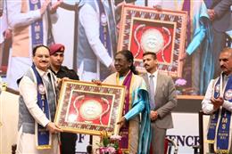 President Smt. Droupadi Murmu addresses first historic Convocation of AIIMS Bilaspur in presence of Shri Kavinder Gupta, Governor of Himachal Pradesh and Union Health Minister Shri J.P. Nadda